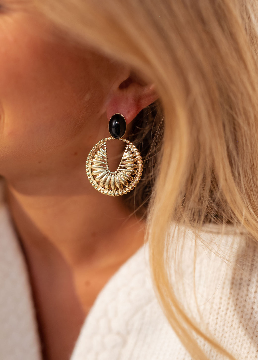 Ridgy earrings - Golden