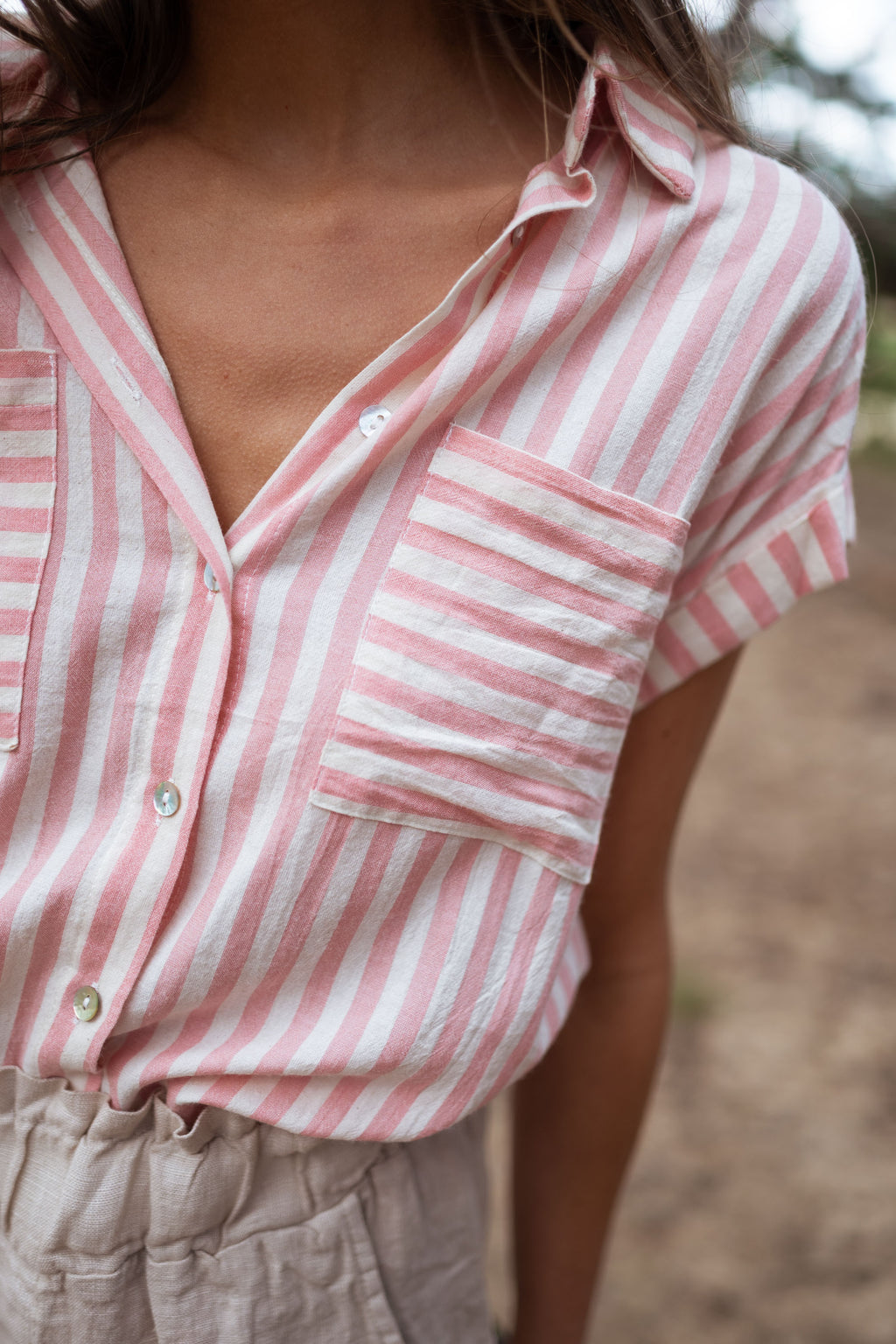 Tessy shirt Lined - Pink