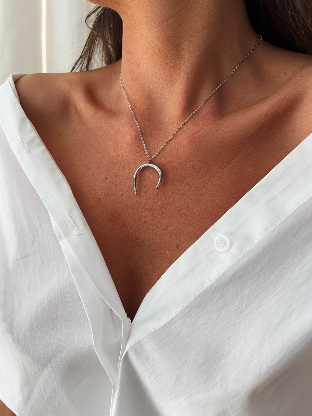 SUDE necklace - silver