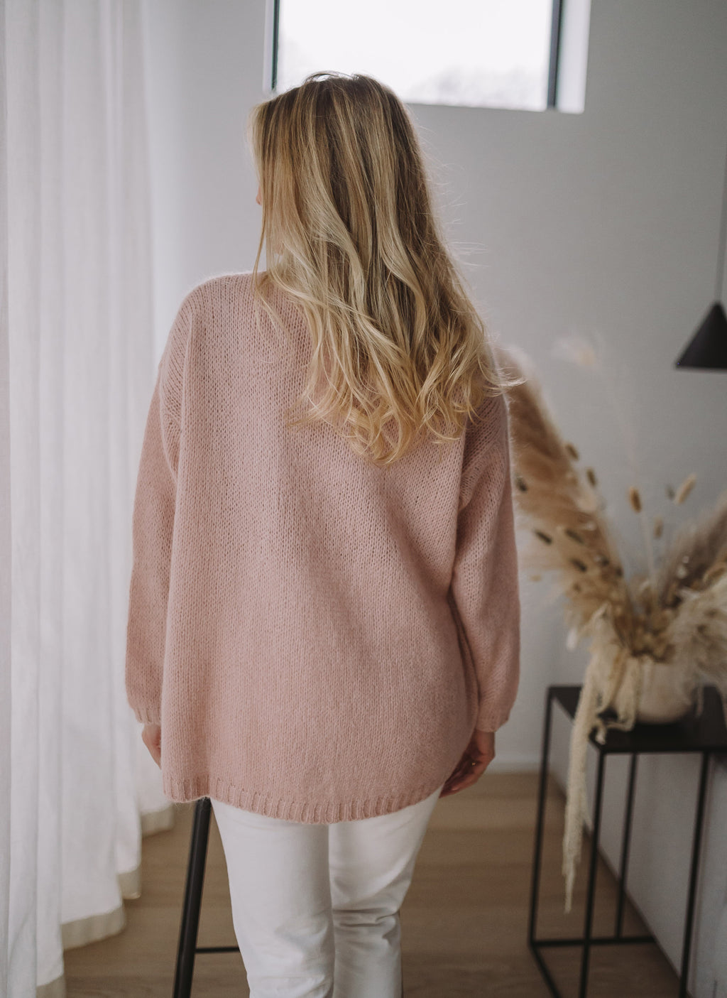 Cardigan Easy Clothes - Pink powdered
