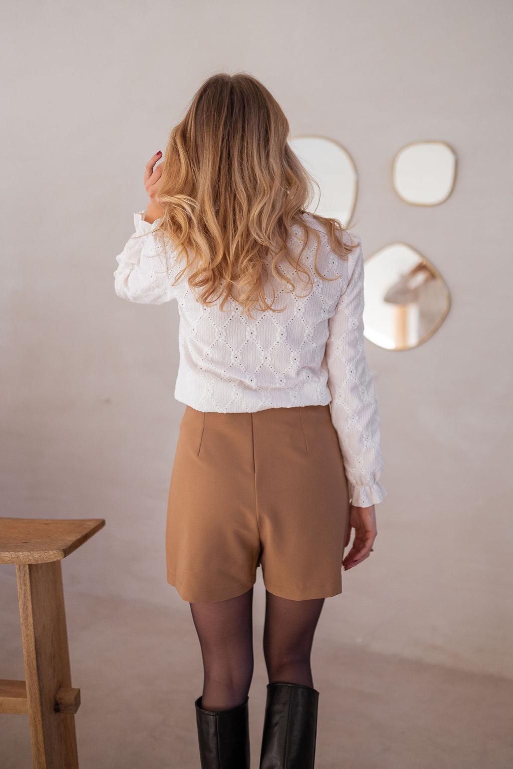 Skirt Shorts Calvy CREATION - camel