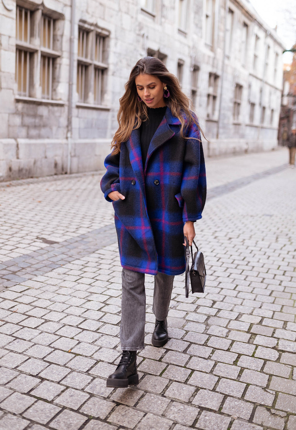 Riza coat - Checkered