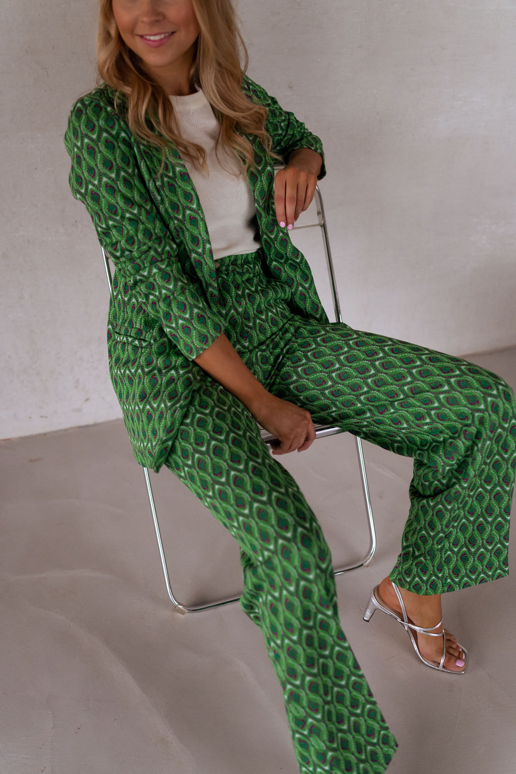 Pants Peter - green patterned