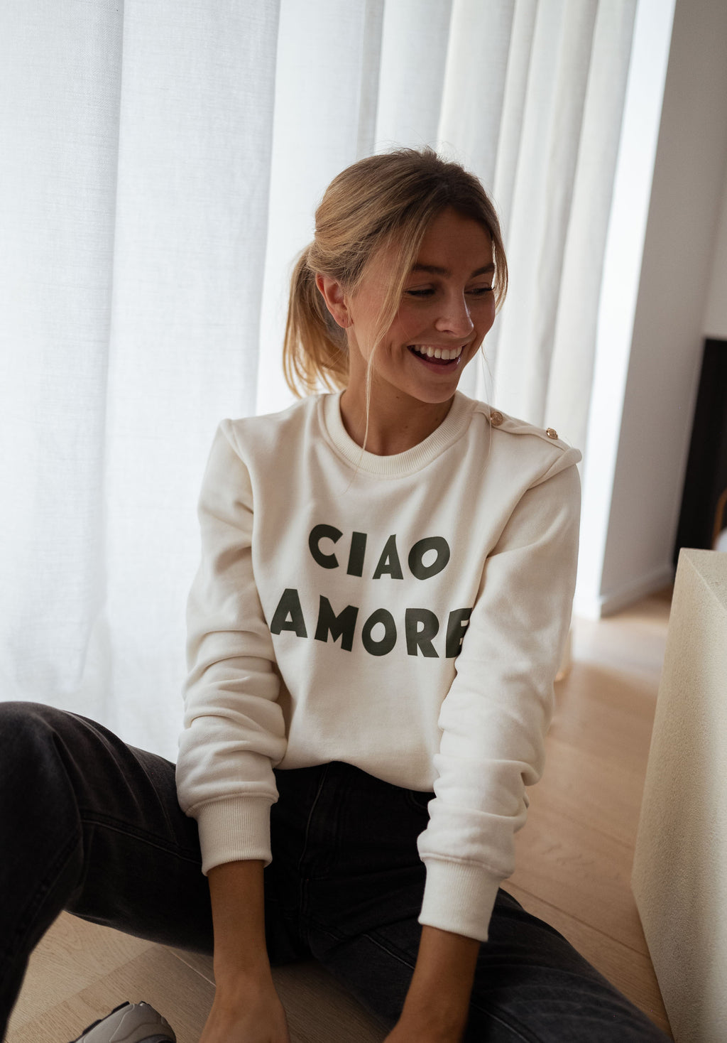 Sweater Ciao - ecru