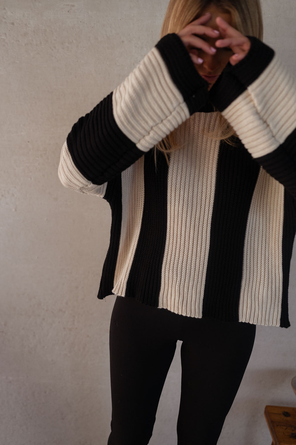 Sweater Masson - ecru and Black