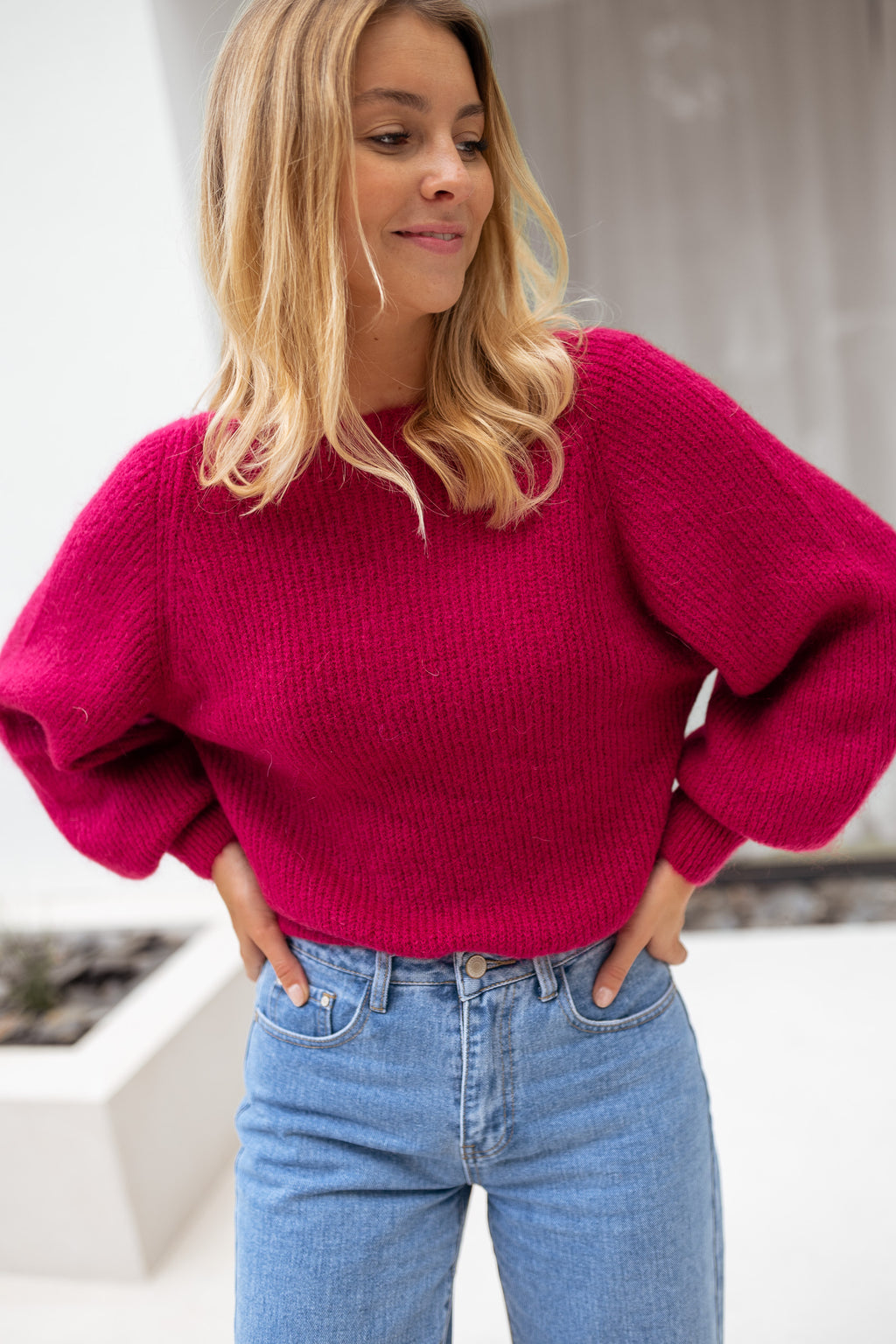 Sweater Simon - raspberry