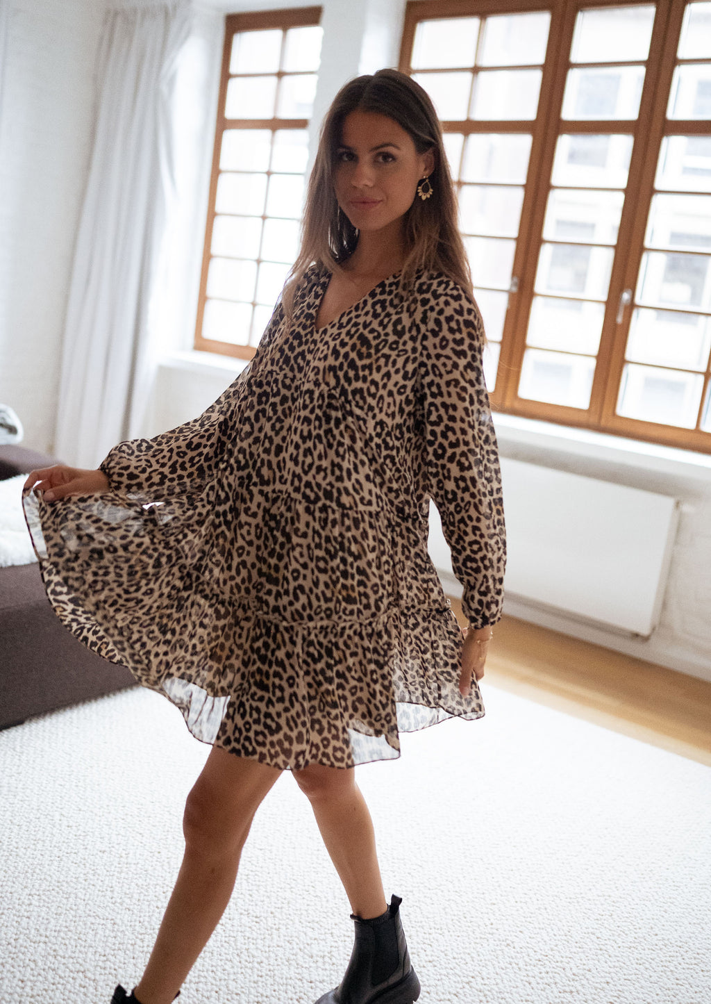 Enola dress - leopard