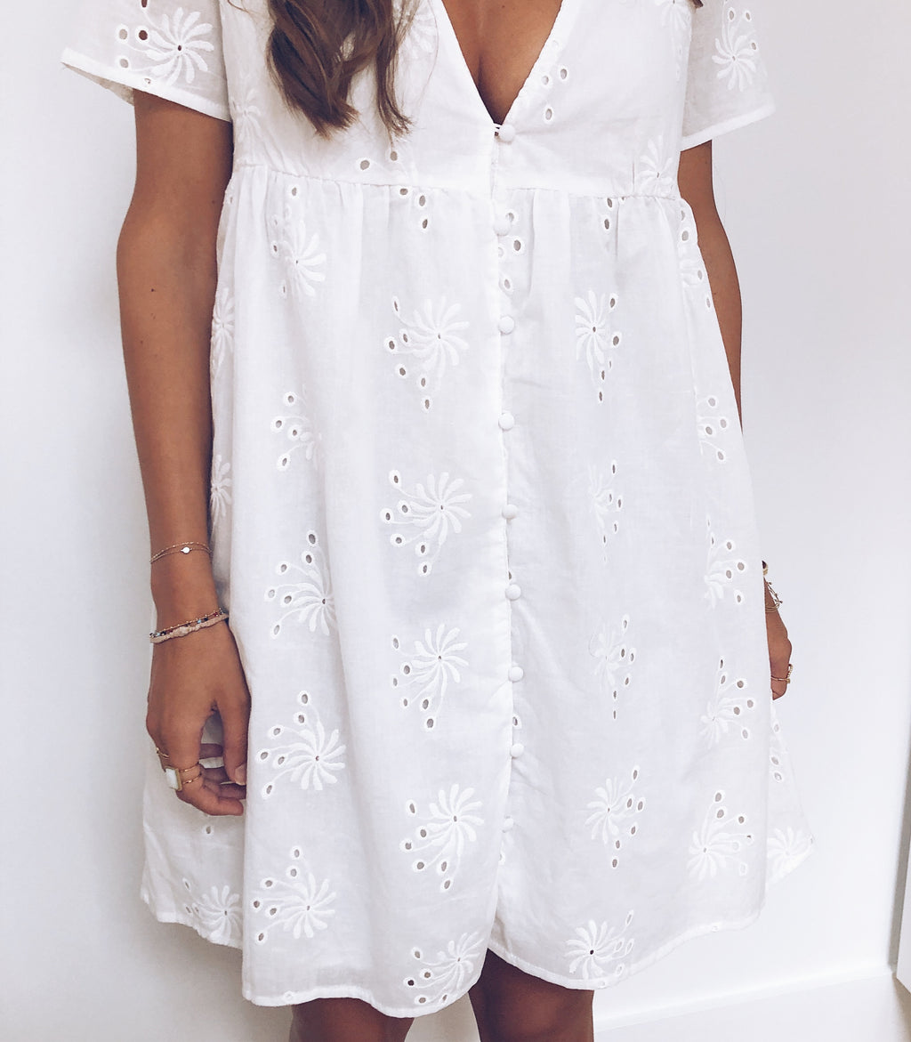 Dress Flora - white