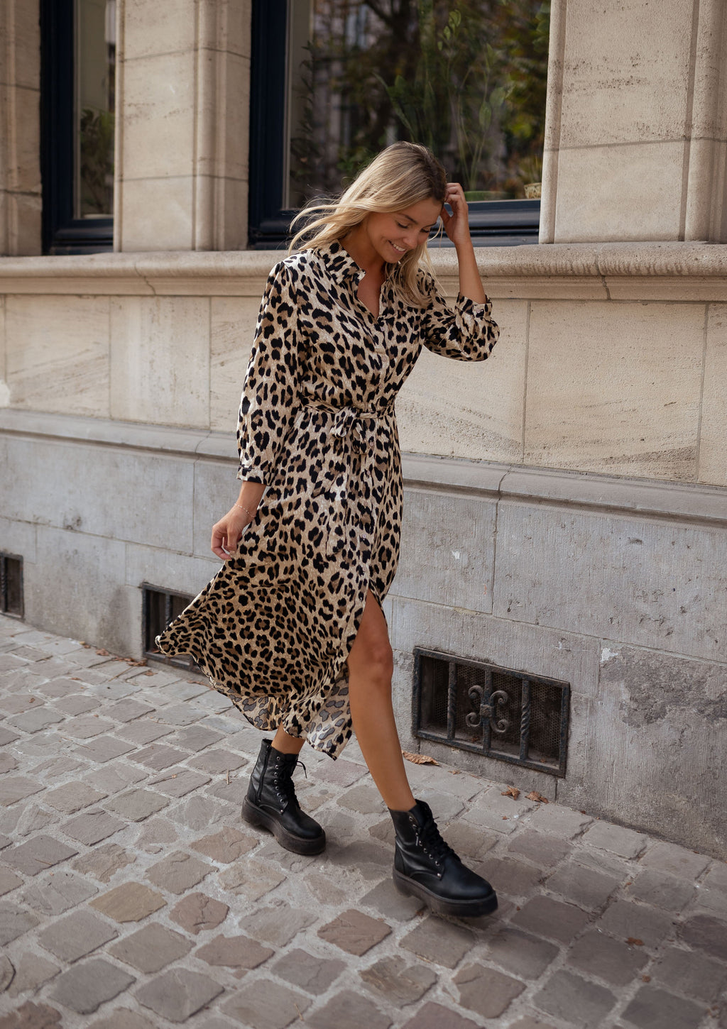 Robe longue Fanely - léopard