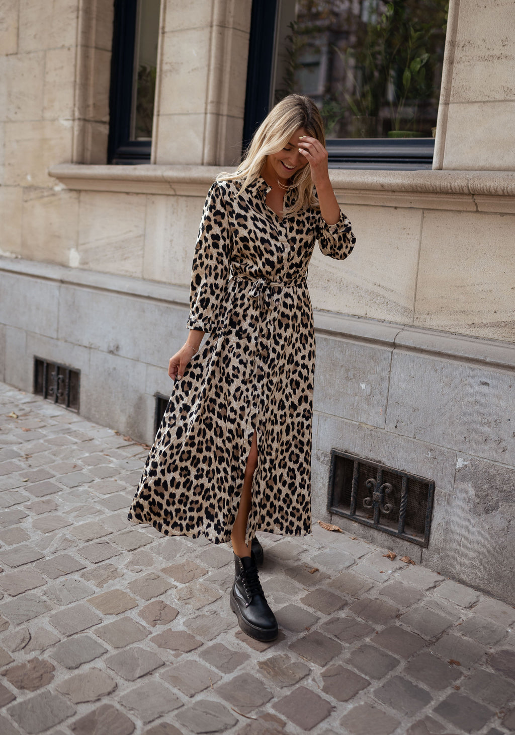 Robe longue Fanely - léopard