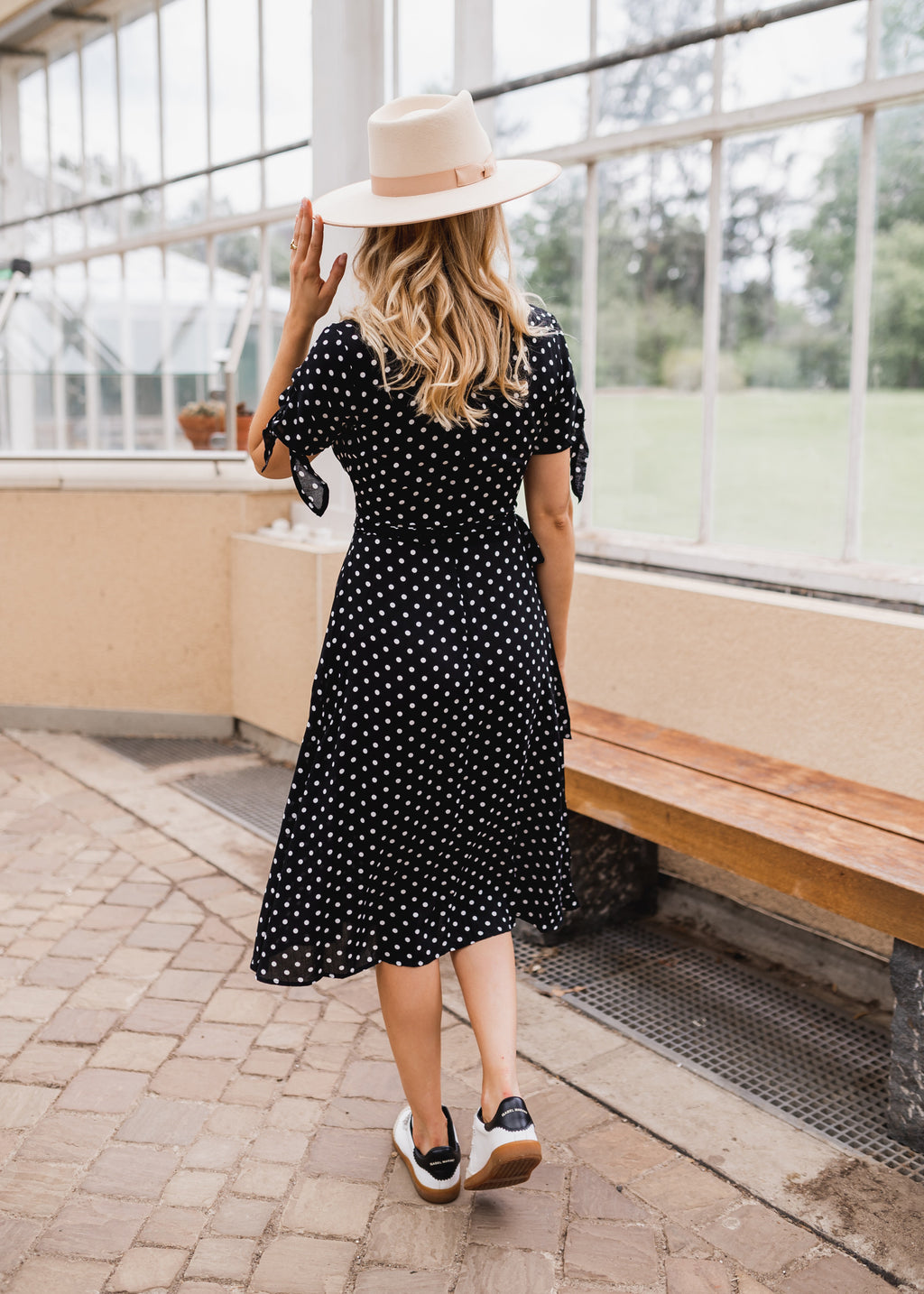 Dress Maelo - Black polka dots