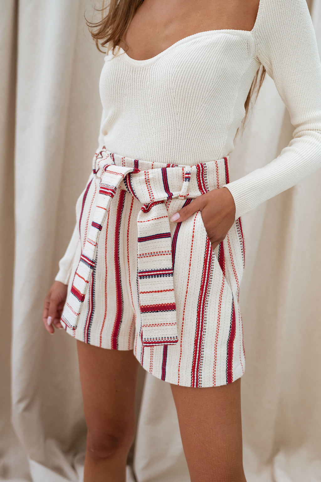 Shorts Sixtine CREATION - with stripes -