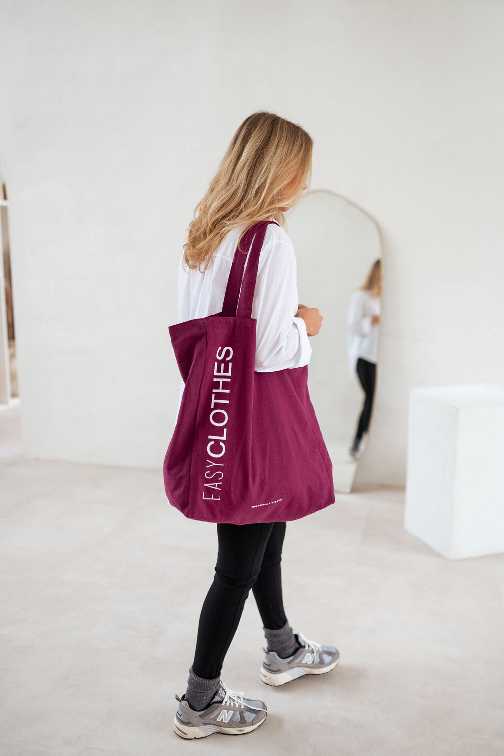 Tote bag EASY CLOTHES - Burgundy