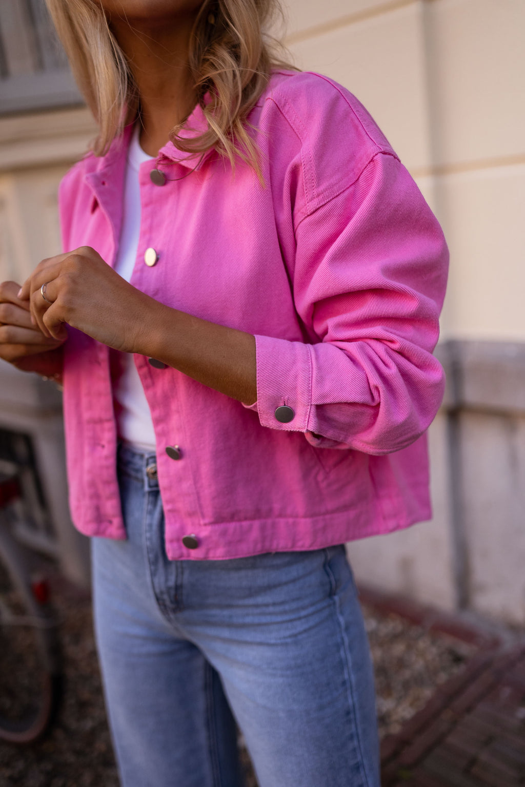 Lorenza jacket - Pink Denim