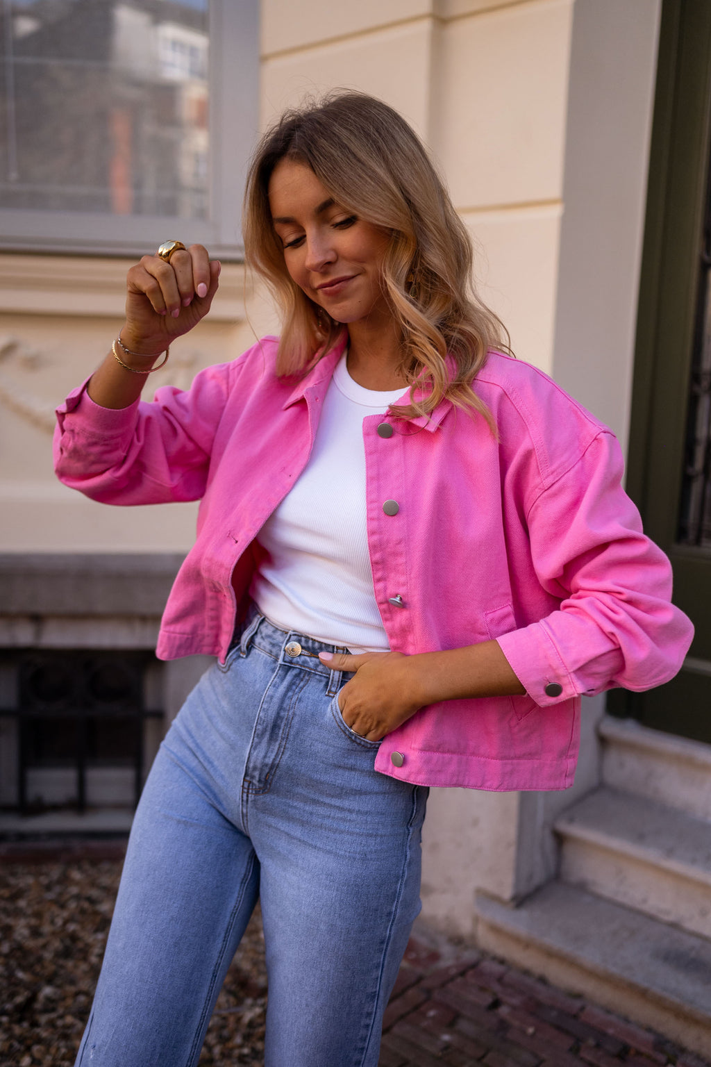 Lorenza jacket - Pink Denim